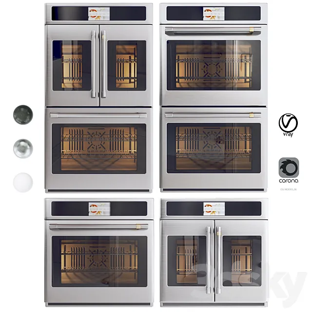 Cafe 'oven collection 3D Model