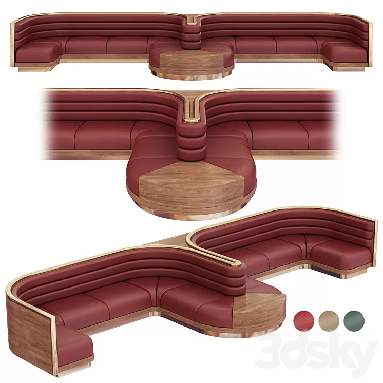 Cafe Sofa 2 (furniture) 3D Model