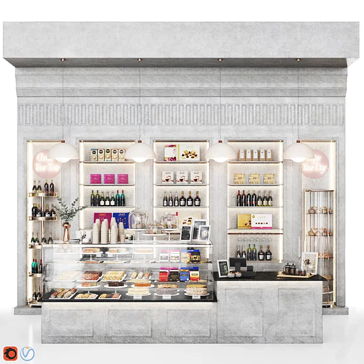 Cafe07 3D Model Free Download