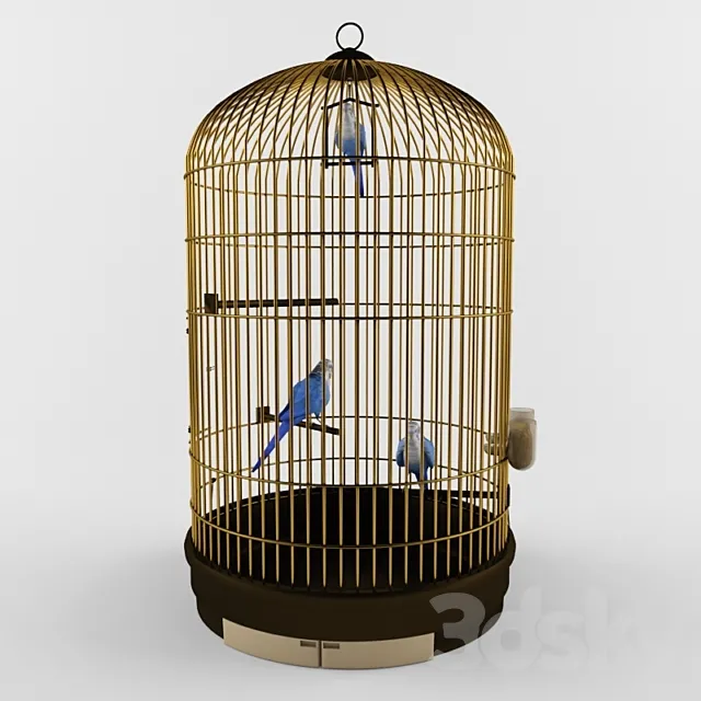 Cage for parrots 3D Model