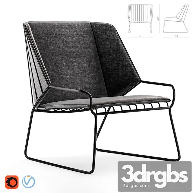 Cage lounge product sheet 3D Model Free