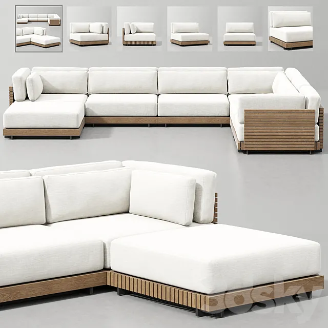CAICOS MODULAR SOFA_12 3D Model