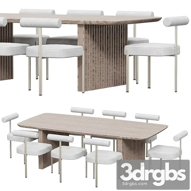 Caillou Table Chair by Liu Jo 3D Model Free