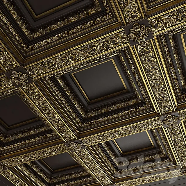 Caisson ceiling Rodin 3D Model