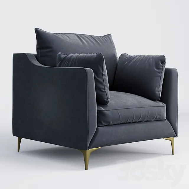 Caitlin by the everygirl armchair 3D Model