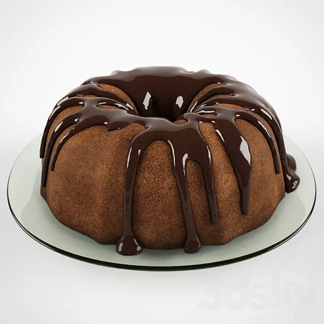 Cake glaze. 3D Model