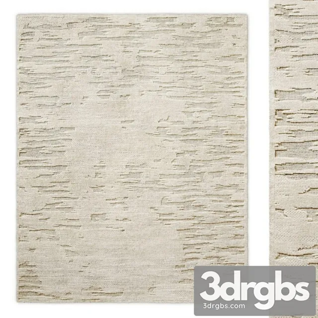 Caldera hand-knotted wool rug rh 3D Model Download
