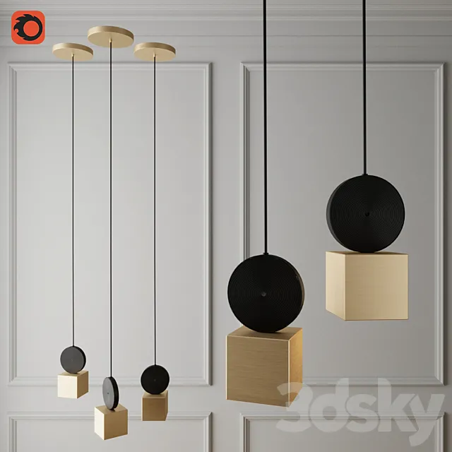Calé (e) pendant light V2 3DModel