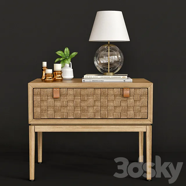 Caledonia Woven Nightstand 3DModel