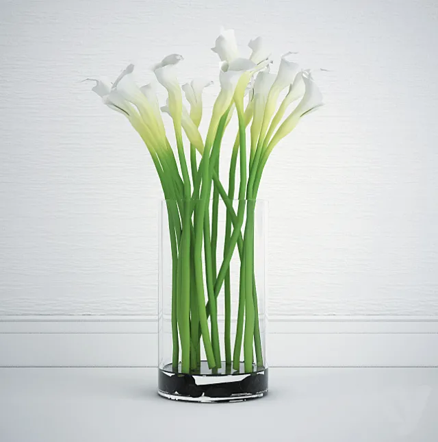 Calla bouquet 3D Model