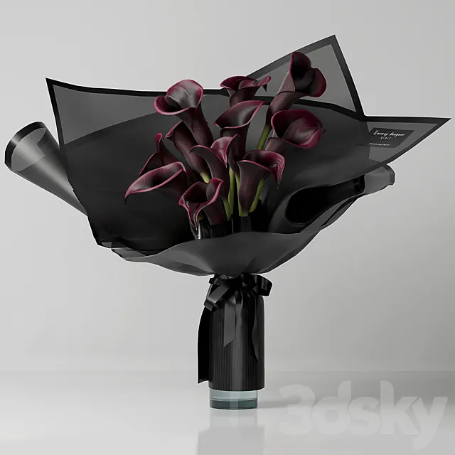 Calla bouquet 3DModel