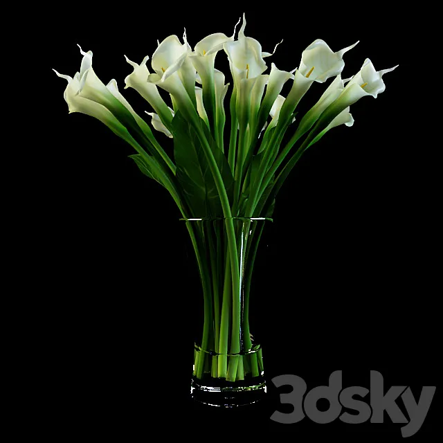 Calla bouquet 3DModel
