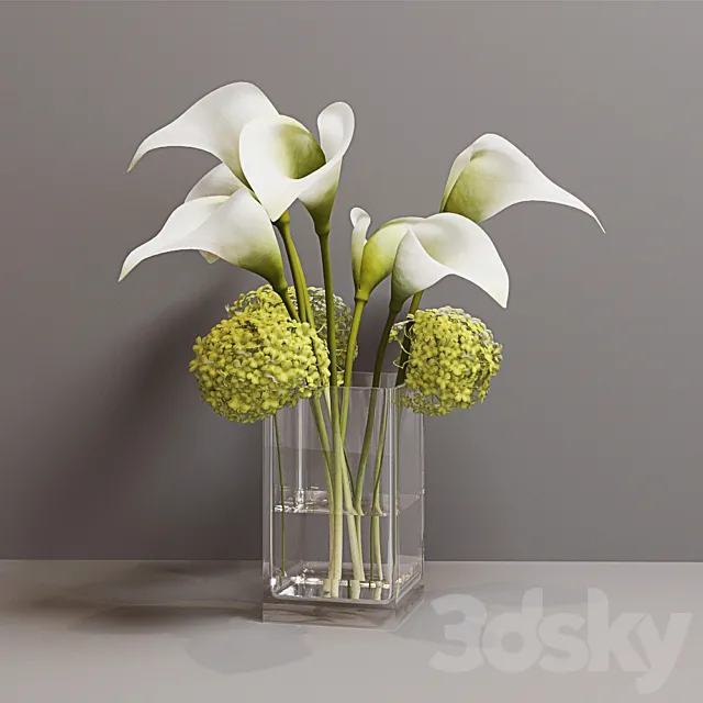 calla bouquet 3DModel