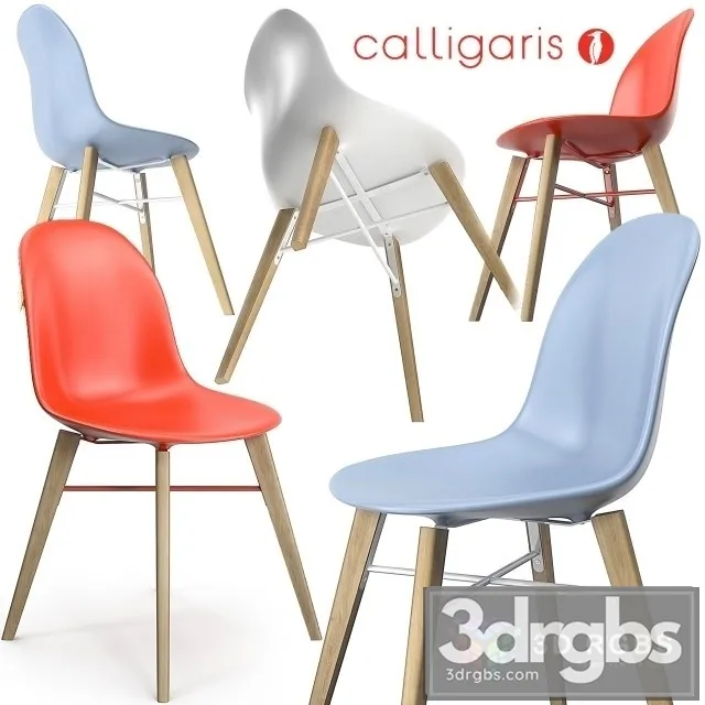 Calligaris Academy MW Chair 3D Model Free