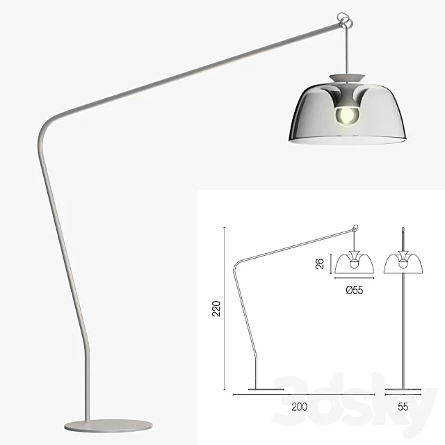 Calligaris arpege floor lamp 3DModel