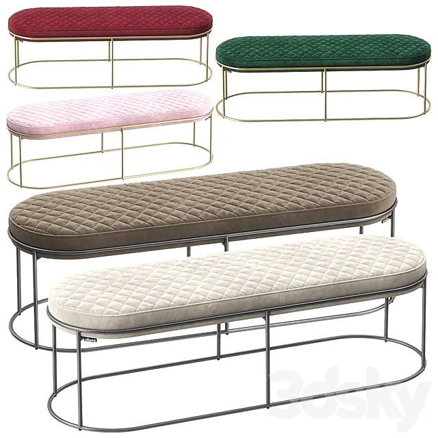 Calligaris atollo bench 3DModel