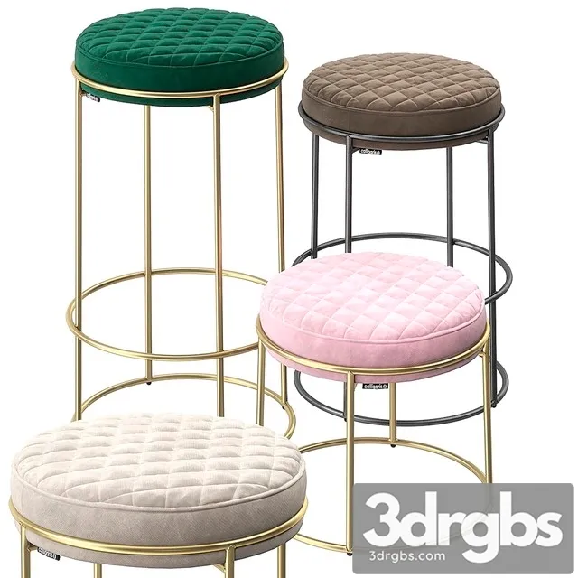 Calligaris Atollo Stools 3D Model Download