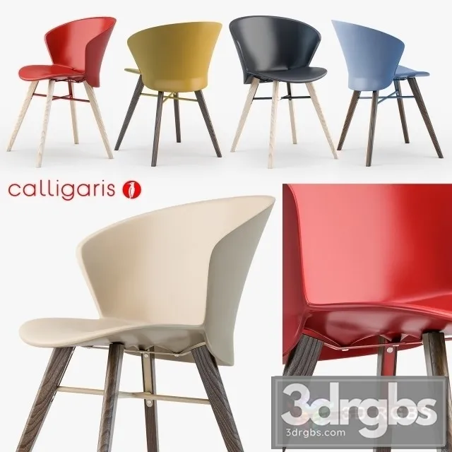 Calligaris Bahia W Chair 3D Model Free