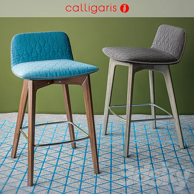 Calligaris bar stool SAMI stool. 3DModel