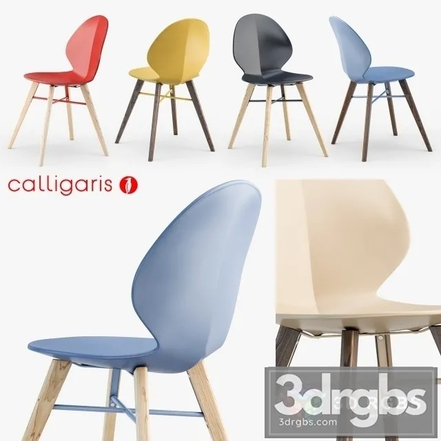 Calligaris Basil W Chair 3D Model Free