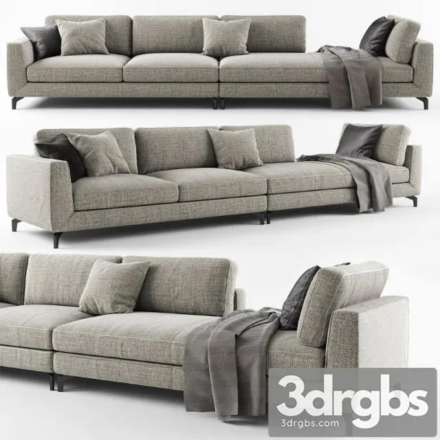 Calligaris Carre Sofa 3D Model Free