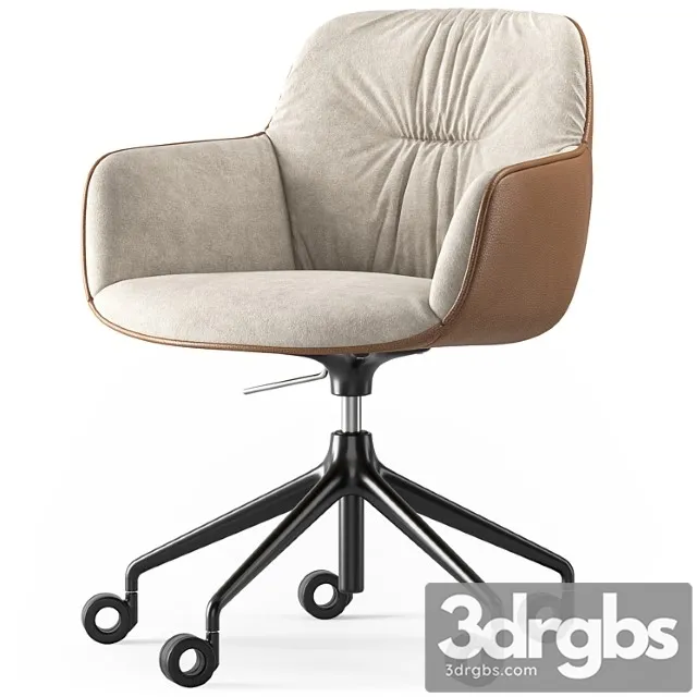 Calligaris Cocoon Soft Office Chair 1 3D Model Free