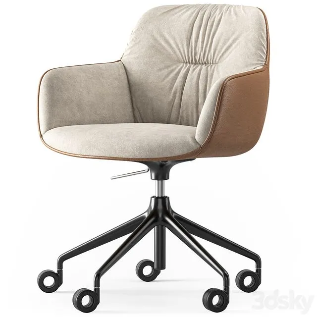 Calligaris Cocoon soft office chair 3D Model