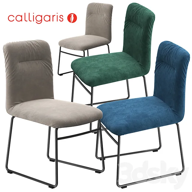 Calligaris Greta chair metal base 3D Model