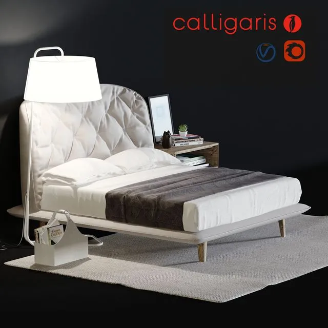 Calligaris Hampton bed 3D Model