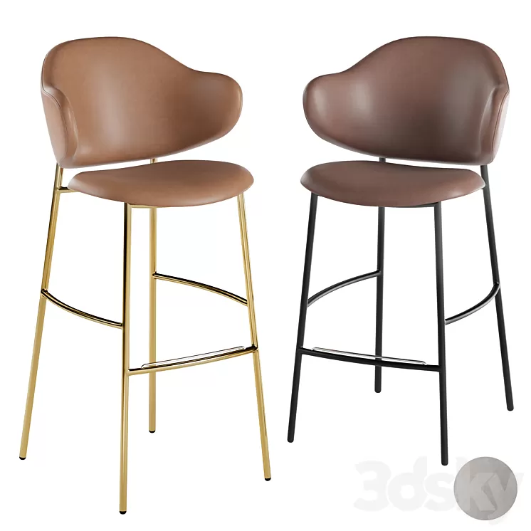 Calligaris Holly barstool 3D Model Free