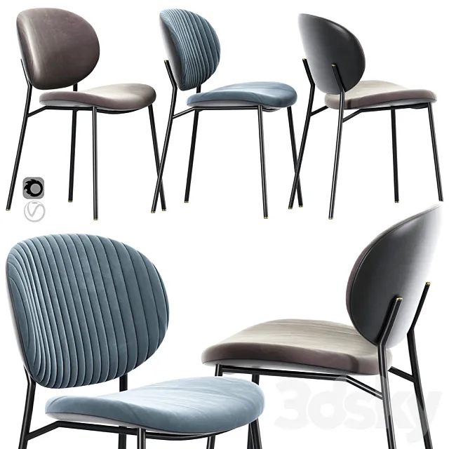 Calligaris Ines Dining Chair 3D Model