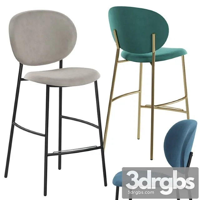 Calligaris ines (inès) barstool 2 3D Model Free