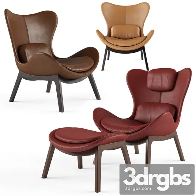 Calligaris lazy armchair 2 3D Model Free