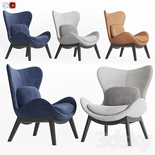 Calligaris lazy armchair 3D Model