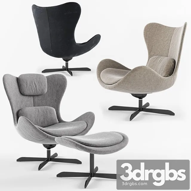 Calligaris lazy armchair with 4 spoke base Free Download