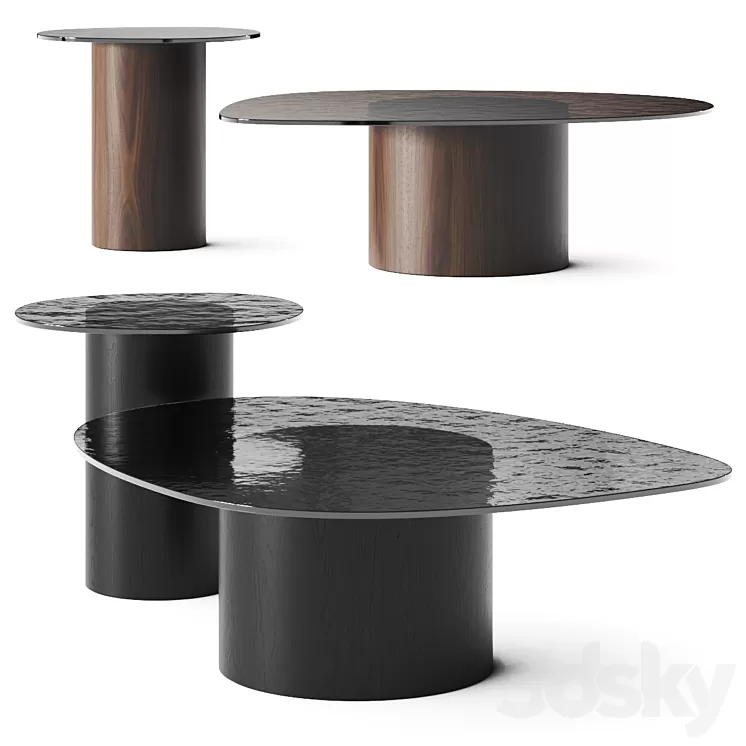 Calligaris Mushroom Coffee Tables 3D Model Free