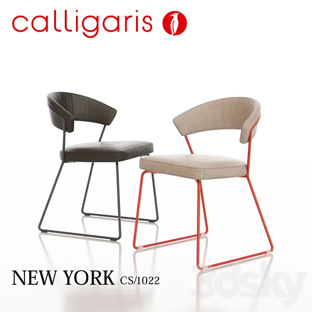 CALLIGARIS NEW YORK Metal Chair CS1022 3D Model