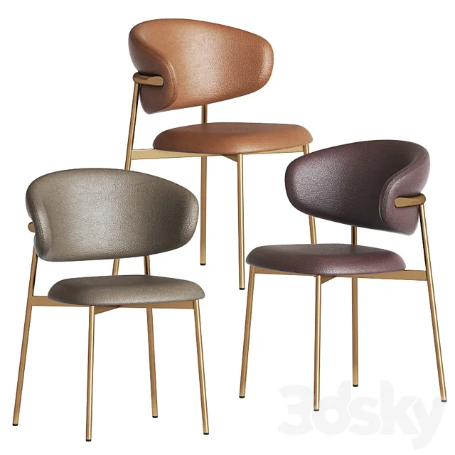 Calligaris Oleandro Dining Chair 3D Model