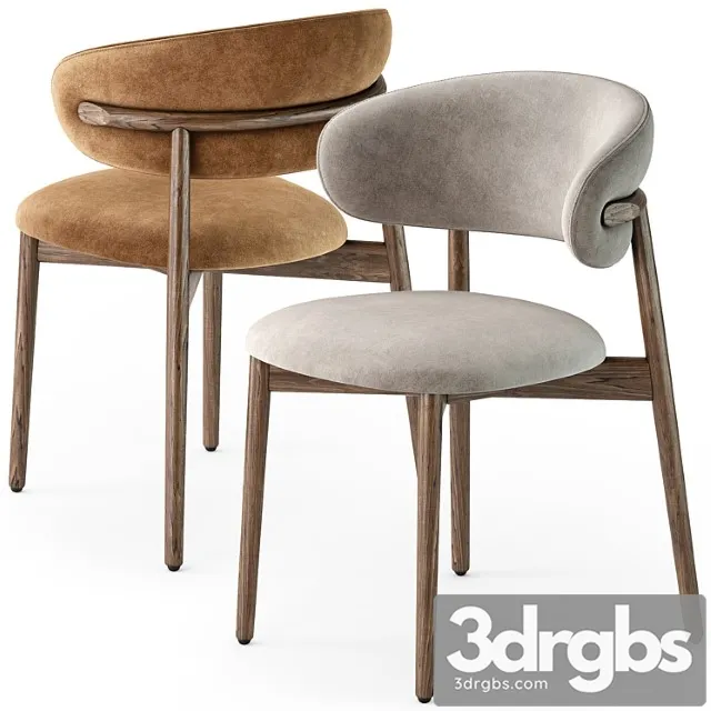 Calligaris Oleandro Wood Chair 3D Model Free
