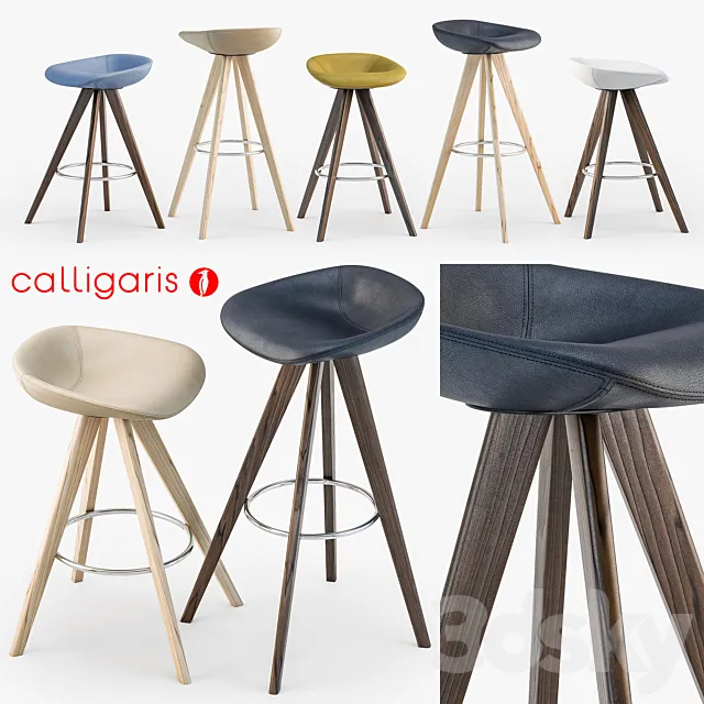 Calligaris Palm w stool 3DModel