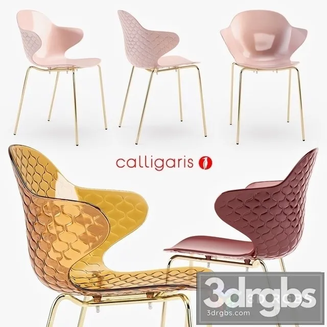 Calligaris Saint Tropez Chair 3D Model Free