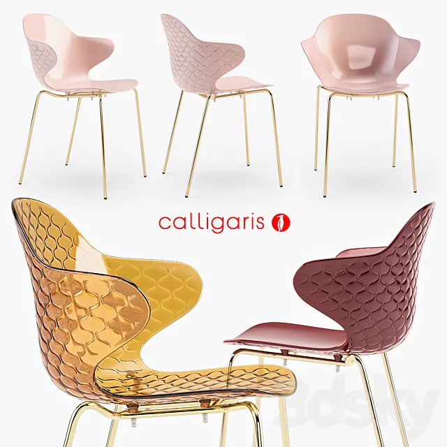 Calligaris Saint Tropez chair 3DModel