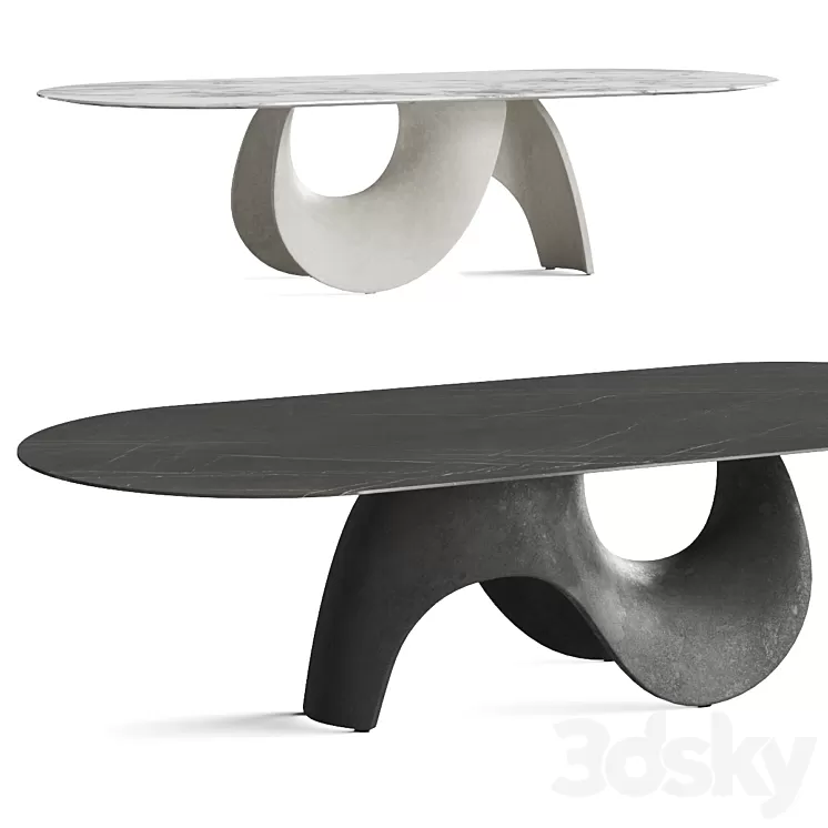 Calligaris Seashell Dining Table 3D Model