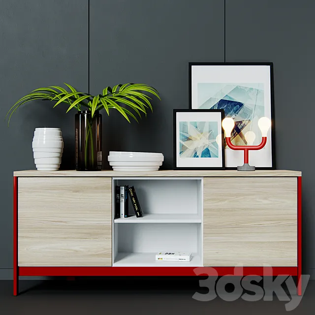 Calligaris set 3D Model