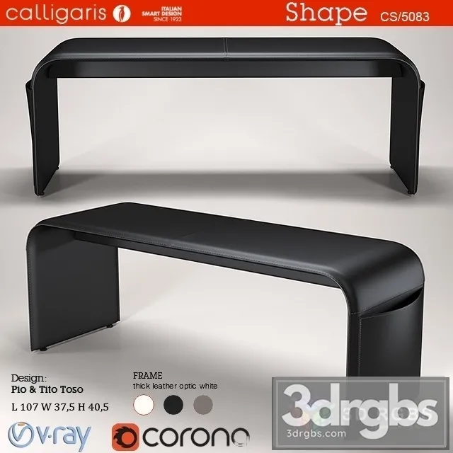 Calligaris Shape Table 3D Model Download