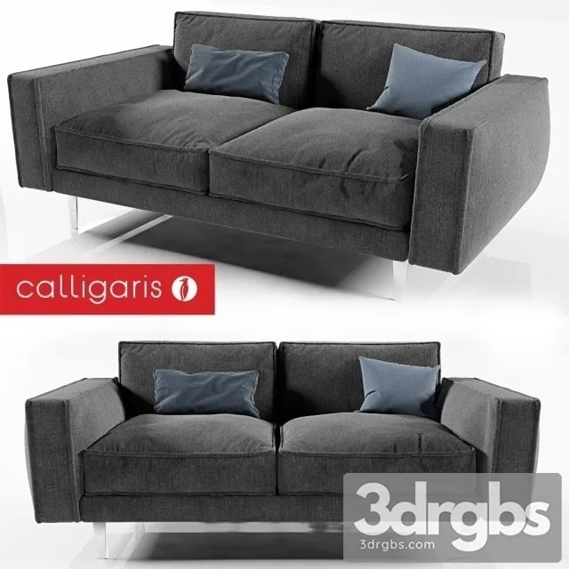 Calligaris Square Sofa 3D Model Free