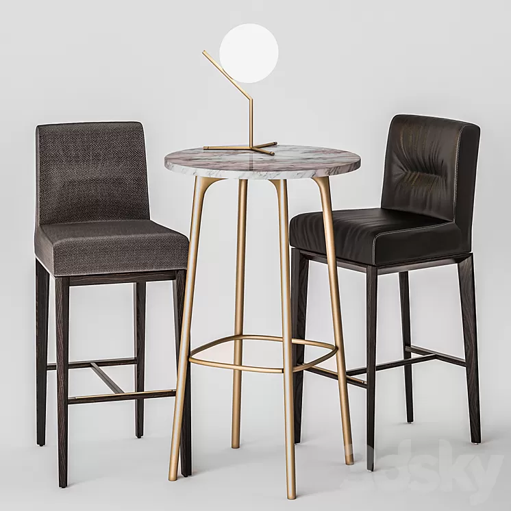 Calligaris Tosca Bar Chair 3D Model