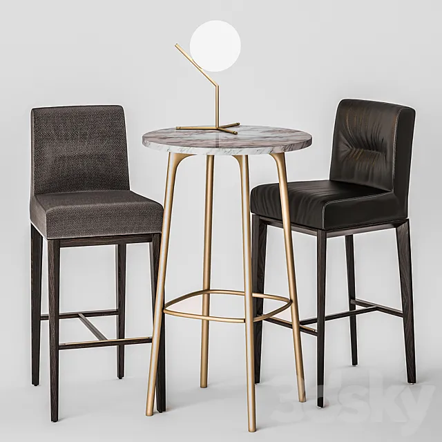 Calligaris Tosca Bar Chair 3DModel