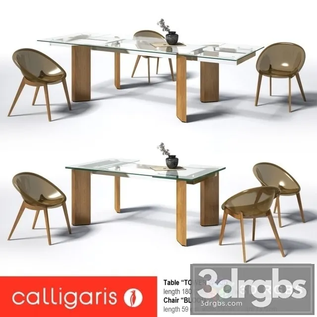 Calligaris Tower Wood Bloom 3D Model Free