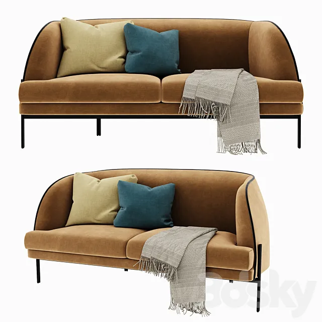 Calliou double sofa 3DModel